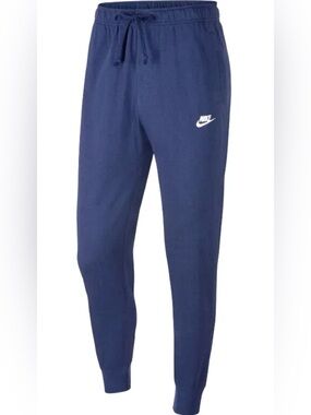 navy blue nike sportswear club joggers